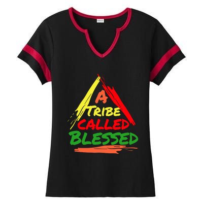 A Tribe Called Blessed Ladies Halftime Notch Neck Tee