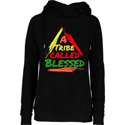 A Tribe Called Blessed Womens Funnel Neck Pullover Hood