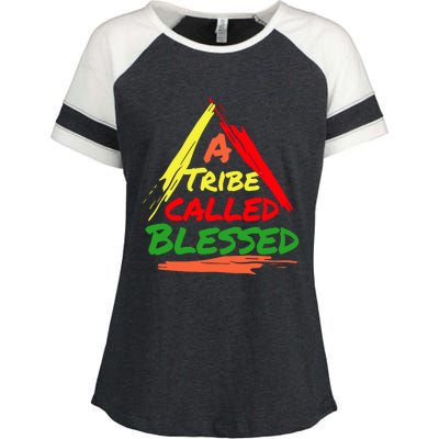 A Tribe Called Blessed Enza Ladies Jersey Colorblock Tee