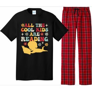 All The Cool Are Reading Book Lover Librarian Bookworm Pajama Set