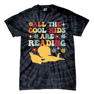 All The Cool Are Reading Book Lover Librarian Bookworm Tie-Dye T-Shirt