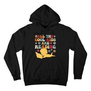 All The Cool Are Reading Book Lover Librarian Bookworm Tall Hoodie