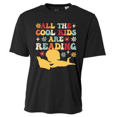 All The Cool Are Reading Book Lover Librarian Bookworm Cooling Performance Crew T-Shirt