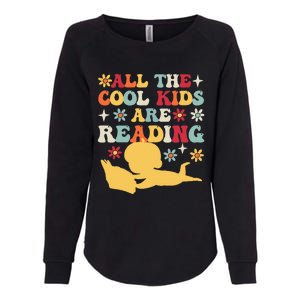 All The Cool Are Reading Book Lover Librarian Bookworm Womens California Wash Sweatshirt