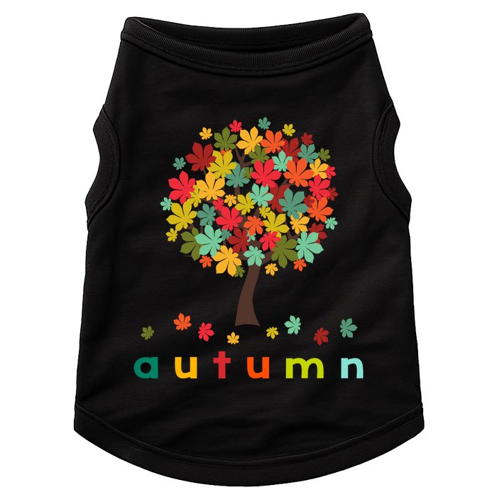 Autumn Tree Colorful Festive Doggie Tank
