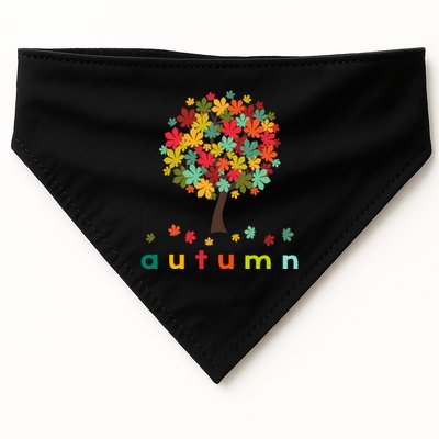 Autumn Tree Colorful Festive USA-Made Doggie Bandana