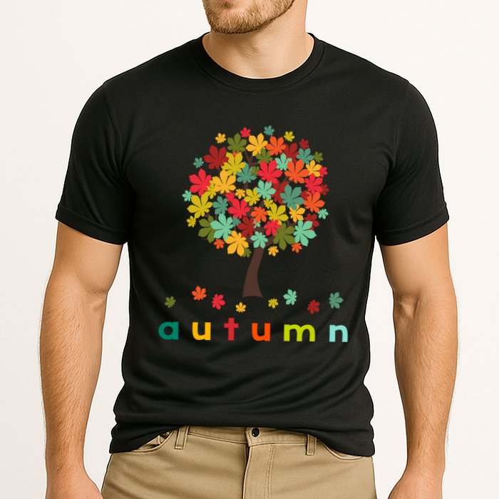 Autumn Tree Colorful Festive Performance Shirt