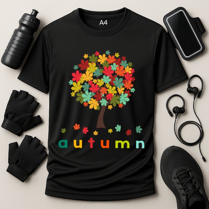 Autumn Tree Colorful Festive Performance Shirt