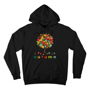 Autumn Tree Colorful Festive Hoodie