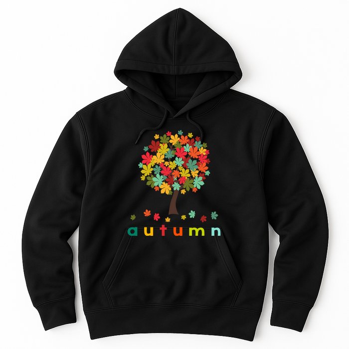 Autumn Tree Colorful Festive Hoodie