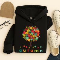 Autumn Tree Colorful Festive Hoodie