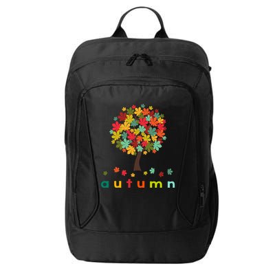 Autumn Tree Colorful Festive City Backpack