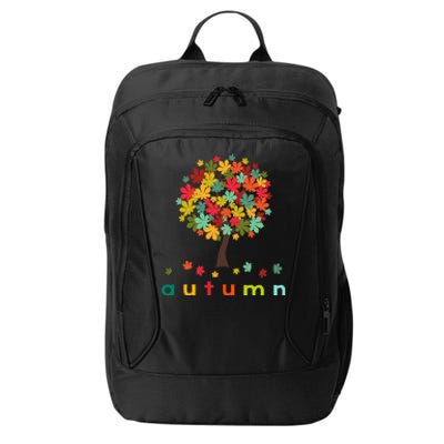 Autumn Tree Colorful Festive City Backpack