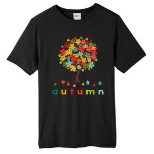 Autumn Tree Colorful Festive Tall Fusion ChromaSoft Performance T-Shirt