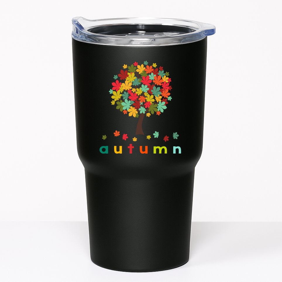 Autumn Tree Colorful Festive Tumbler
