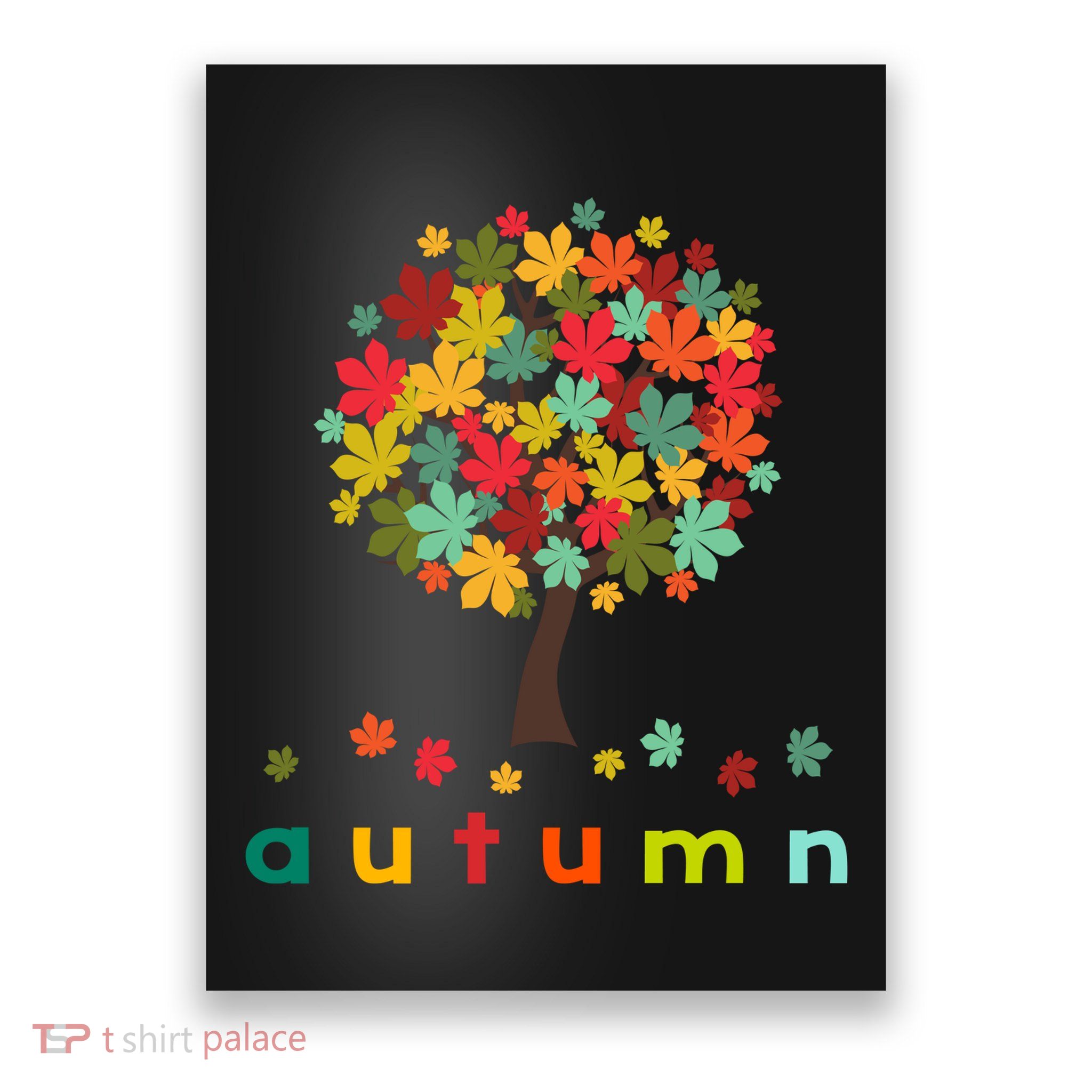 Autumn Tree Colorful Festive Poster