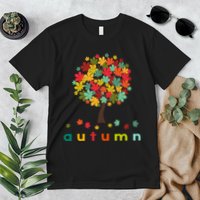 Autumn Tree Colorful Festive Premium T-Shirt
