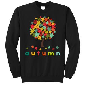 Autumn Tree Colorful Festive Tall Sweatshirt