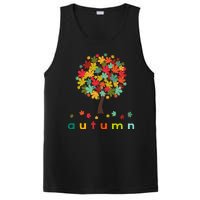 Autumn Tree Colorful Festive PosiCharge Competitor Tank