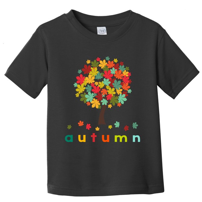 Autumn Tree Colorful Festive Toddler T-Shirt