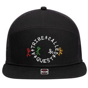 A Tribe Called Quest Circle Logo Grey Funny Gift 7 Panel Mesh Trucker Snapback Hat