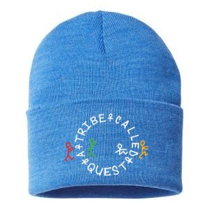 A Tribe Called Quest Circle Logo Grey Funny Gift Sustainable Knit Beanie