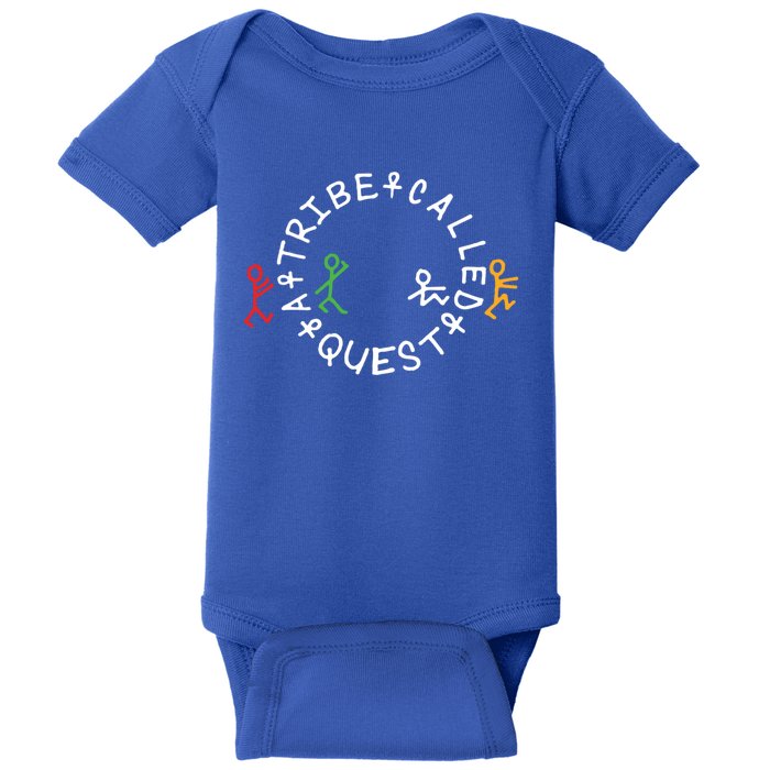 A Tribe Called Quest Circle Logo Grey Funny Gift Baby Bodysuit