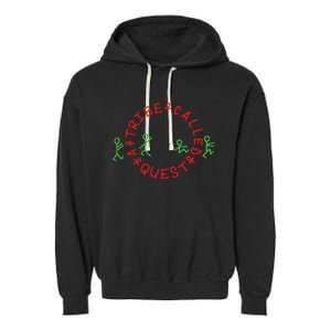 A Tribe Called Quest Circle Logo Black Garment-Dyed Fleece Hoodie