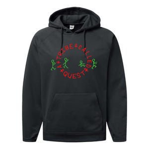 A Tribe Called Quest Circle Logo Black Performance Fleece Hoodie