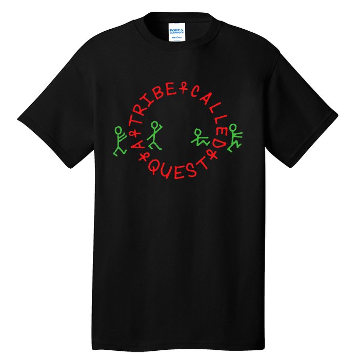 A Tribe Called Quest Circle Logo Black Tall T-Shirt