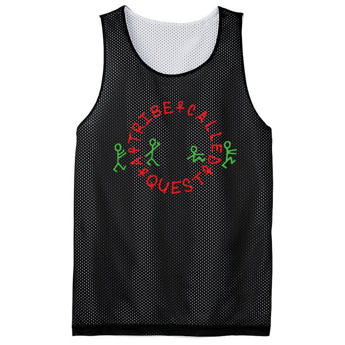 A Tribe Called Quest Circle Logo Black Mesh Reversible Basketball Jersey Tank