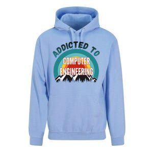 Addicted To Computer Engineering College Major Gift Unisex Surf Hoodie