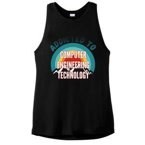 Addicted To Computer Engineering Technology College Major Gi Great Gift Ladies PosiCharge Tri-Blend Wicking Tank