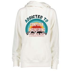 Addicted To Computer Engineering Technology College Major Gi Great Gift Womens Funnel Neck Pullover Hood