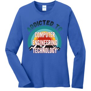 Addicted To Computer Engineering Technology College Major Gi Great Gift Ladies Long Sleeve Shirt