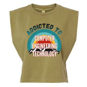 Addicted To Computer Engineering Technology College Major Gi Great Gift Garment-Dyed Women's Muscle Tee