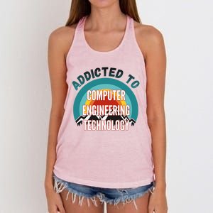 Addicted To Computer Engineering Technology College Major Gi Great Gift Women's Knotted Racerback Tank