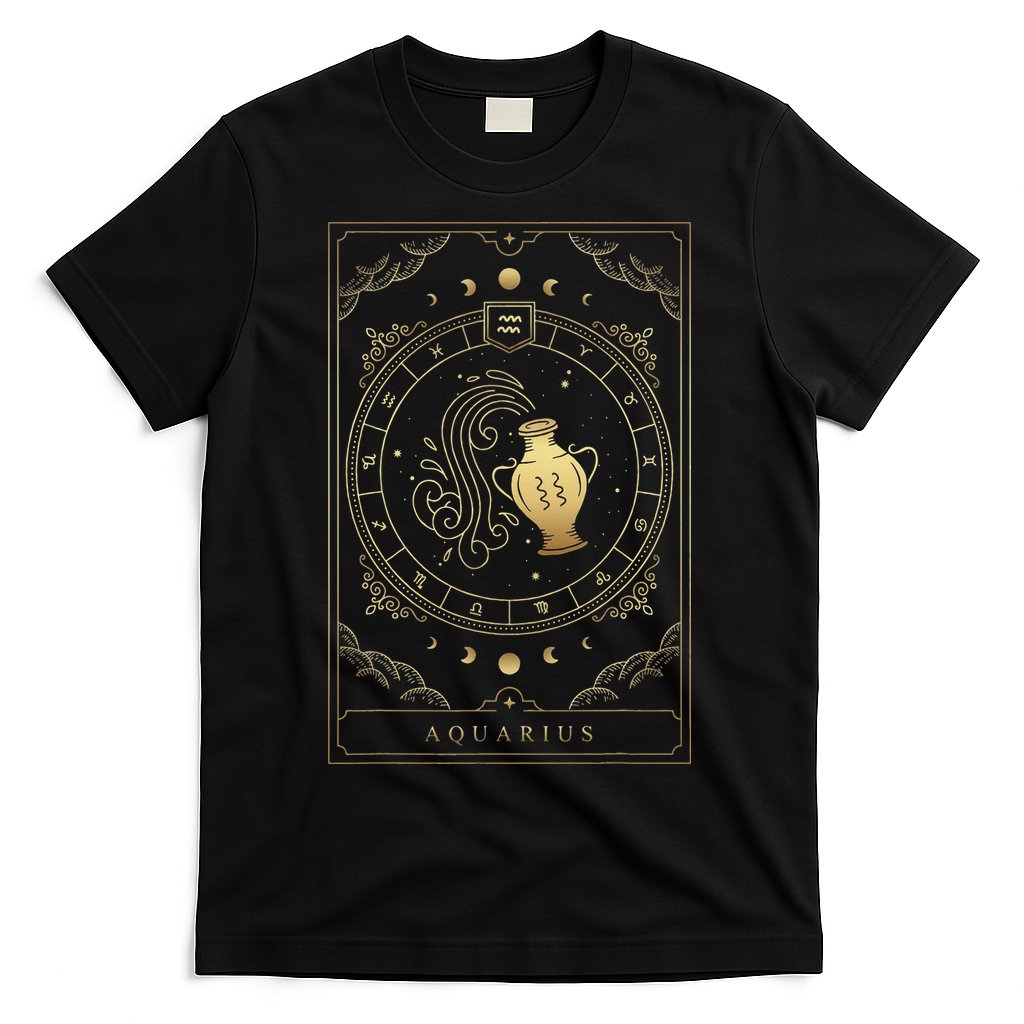 Aquarius Tarot Card Zodiac T-Shirt