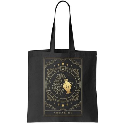 Aquarius Tarot Card Zodiac Bag