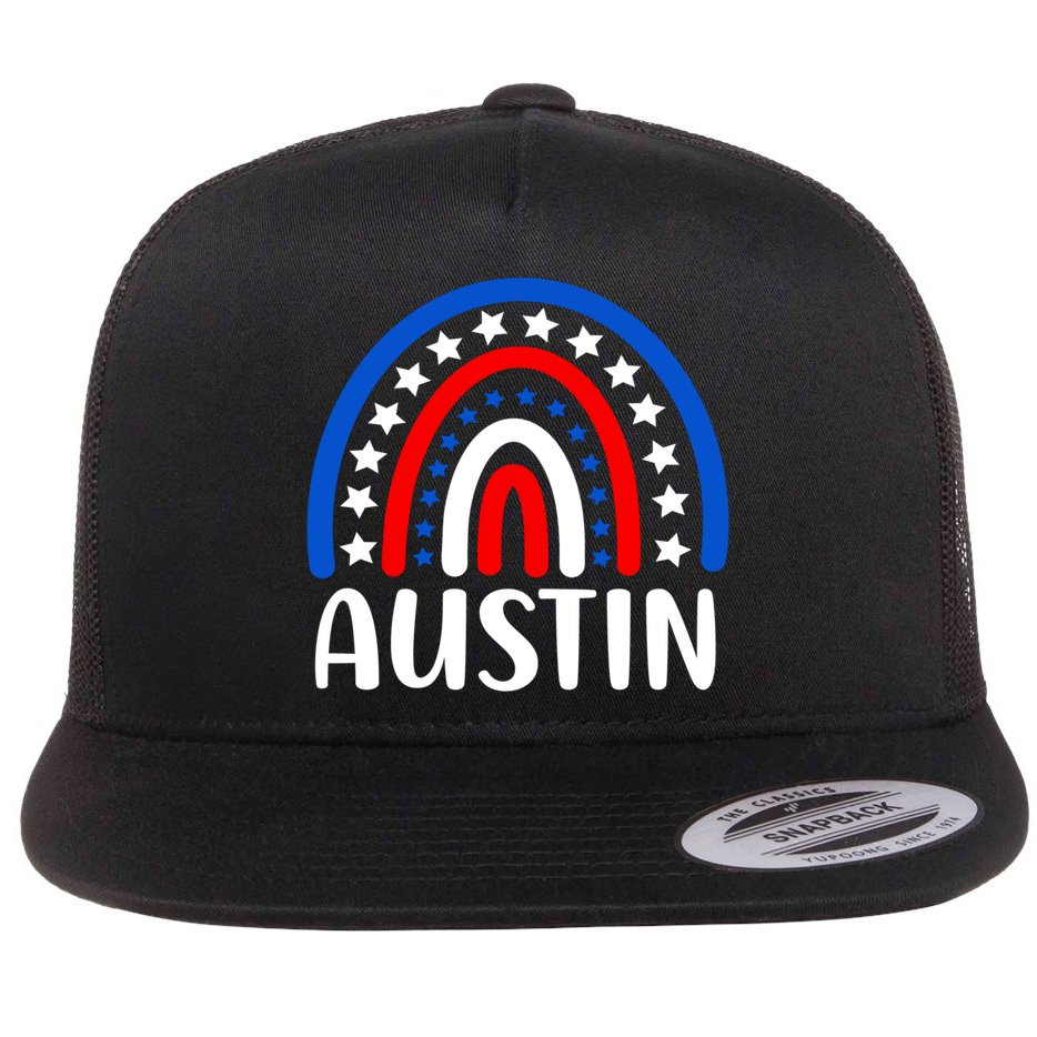 Austin Texas Cute Gift I Love Austin Texas Usa Funny Gift Flat Bill Trucker Hat
