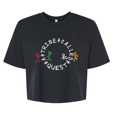 A Tribe Called Quest Circle Logo Grey Funny Gift Bella+Canvas Jersey Crop Tee