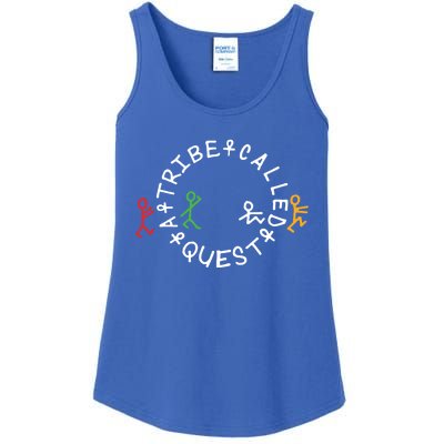 A Tribe Called Quest Circle Logo Grey Funny Gift Ladies Essential Tank