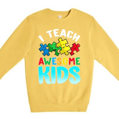 Autism Teacher Cute Gift Special Education Appreciation Gift Premium Crewneck Sweatshirt