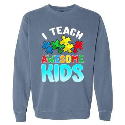 Autism Teacher Cute Gift Special Education Appreciation Gift Garment-Dyed Sweatshirt