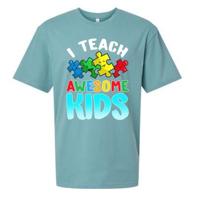 Autism Teacher Cute Gift Special Education Appreciation Gift Sueded Cloud Jersey T-Shirt