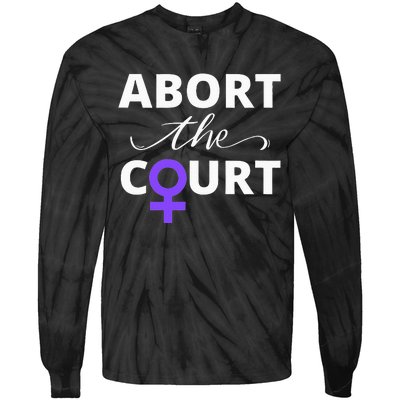 Abort The Court Tie-Dye Long Sleeve Shirt