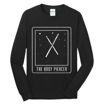 Awesome Tarot Card The Body Piercer A Piercing Studio Owner Tall Long Sleeve T-Shirt