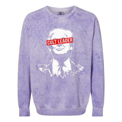 Anti Trump Cult Leader Who Took It Too Far Colorblast Crewneck Sweatshirt