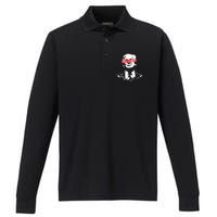 Anti Trump Cult Leader Who Took It Too Far Performance Long Sleeve Polo