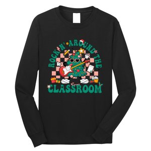 Around The Classroom Teacher Christmas Tree Long Sleeve Shirt